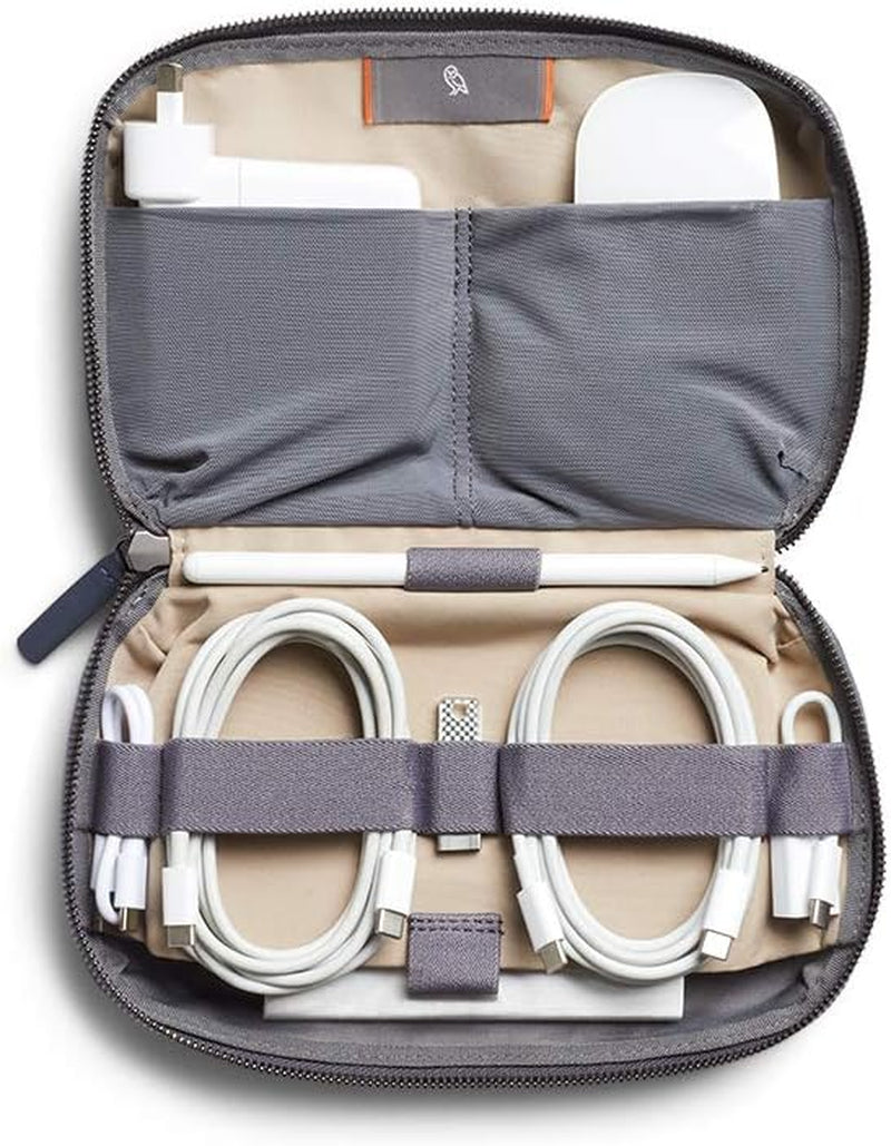 Tech Kit (Tech Accessories Organizer Pouch, Zipper Closure Design, Stores Power Bank, Phone Charger, Cables & More, Internal)
